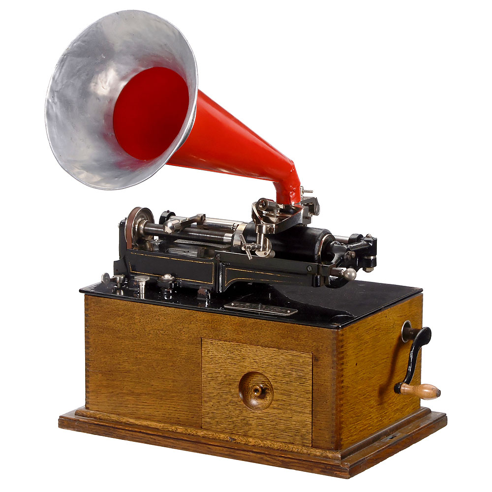 Edison Spring Motor Phonograph with Bettini Repro-ducer, c. 1895