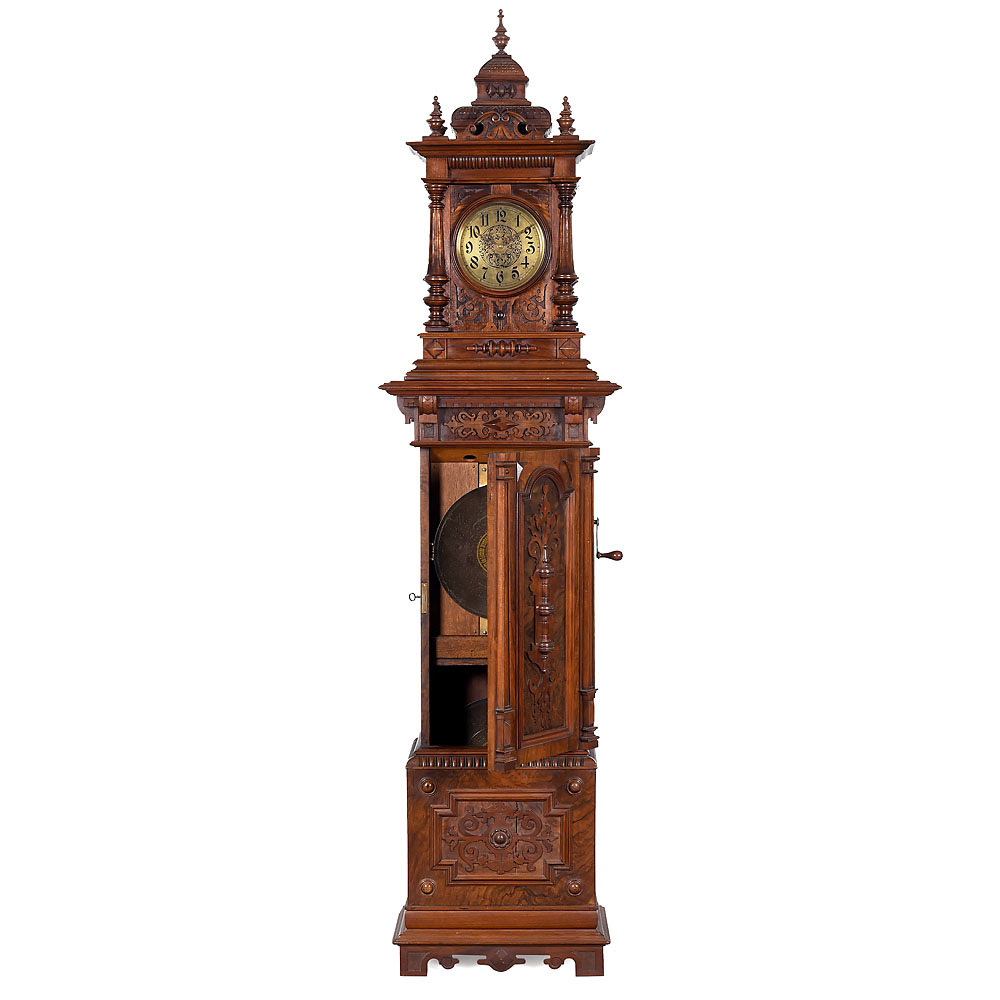 German Grandfather Clock "Symphonion No. 30 St", c. 1900